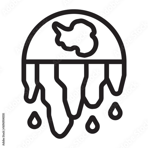 stalactite line icon