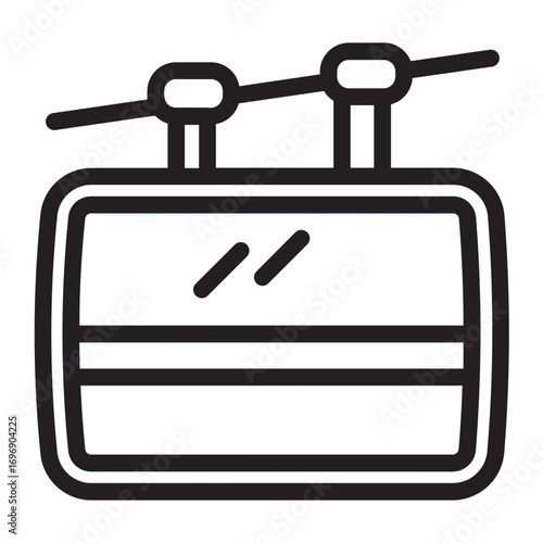 cable car line icon