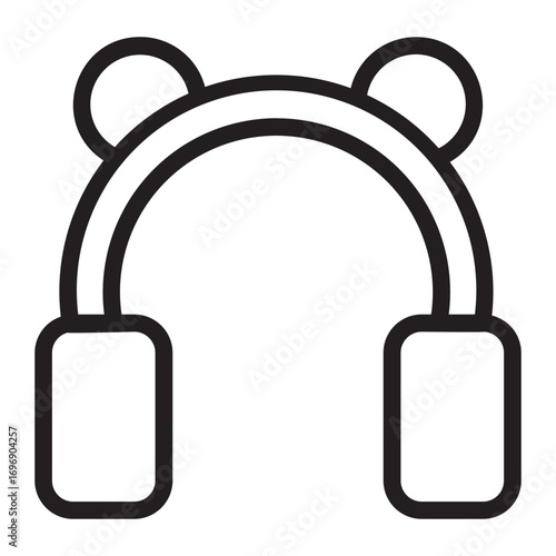 earmuffs line icon
