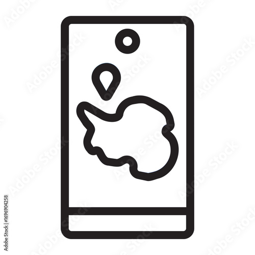 GPS line icon