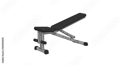 Adjustable gym bench for home workout and fitness routines