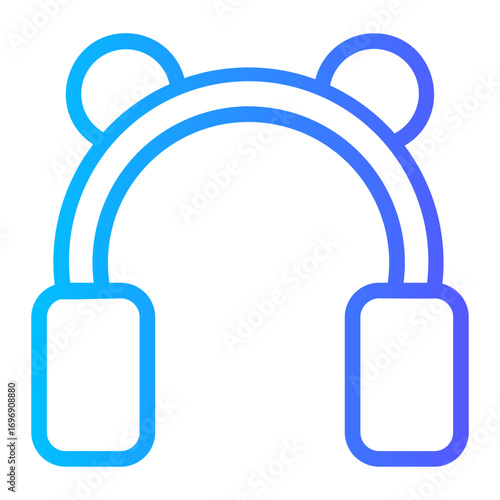 earmuffs gradient icon