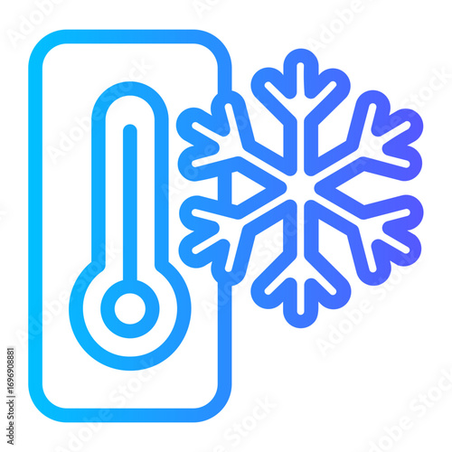 cold gradient icon