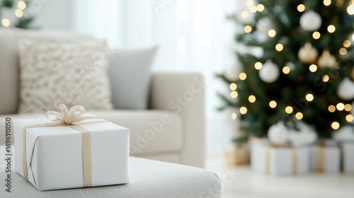 Cozy Christmas Gift Scene