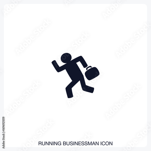 Running Businessman Icon