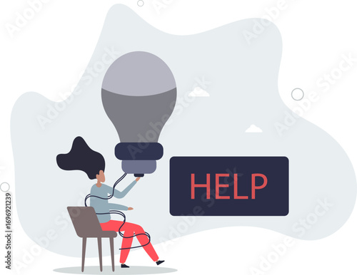 Need help and support to solve problem, desperate or burnout from overworked, request or ask for help concept.life and employment of people.