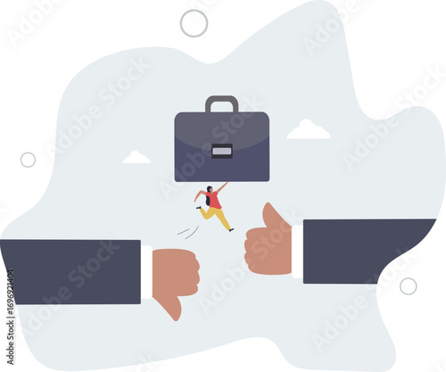 Change or transform to better opportunity, improvement or courage, determination to progress or career growth, aspiration or challenge concept.life and employment of people.