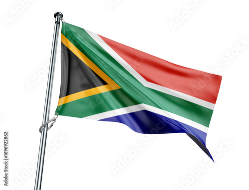 South Africa flag with multicolor Y design