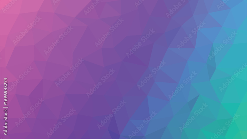 Fototapeta premium Polygonal Gradient Background Pink Purple Blue Teal