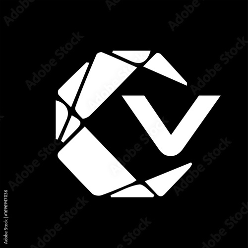 Adobe Illustratocreative technology monogram initials letter logo concept. Unique modern flat abstract vector polygon letter logo design.
r Artwork