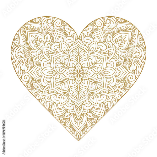 heart shaped mandala design