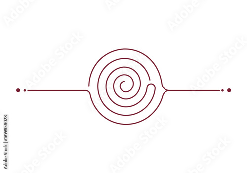 Abstract Spiral: Focus and Concentration Visual.