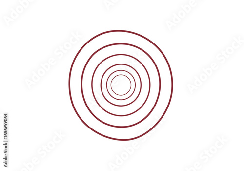 Concentric Circles Abstract Graphic Design Element.