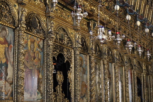 Interior of Larnaca Church of Saint Lazarus, Larnaca Cyprus
