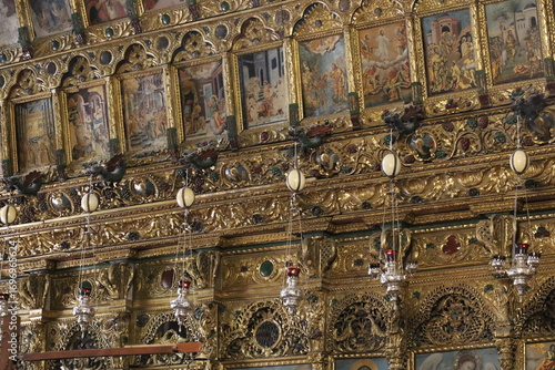 Interior of Larnaca Church of Saint Lazarus, Larnaca Cyprus
