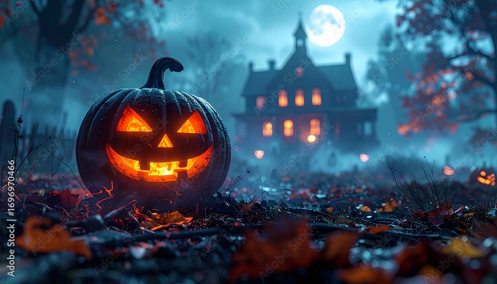 Fototapeta premium Beautiful Halloween lifelike detailed 