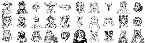 silhouettes of Animals