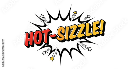 Hot-Sizzle Comic Book Style Exclamation