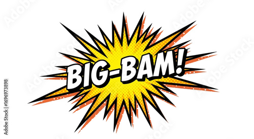 Comic Book Style "Big-Bam!" Explosion Graphic