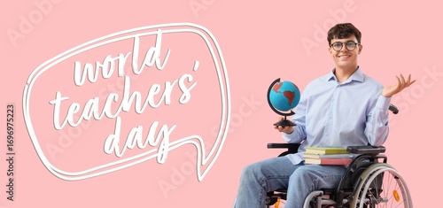 Male Geography teacher in w...
