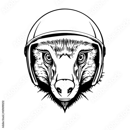 Anteater Motorcycle-helmet #311