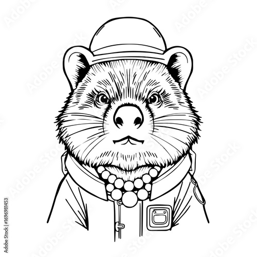 Wombat Astronaut Bowler-hat #31
