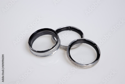 three metal rings