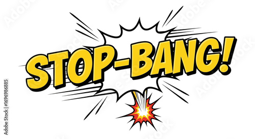 Comic Book Style "Stop-Bang!" Explosion Text Effect