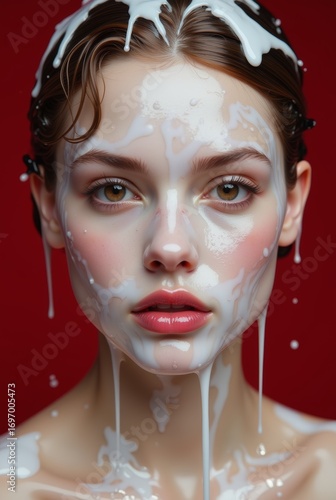 portrait of wet woman