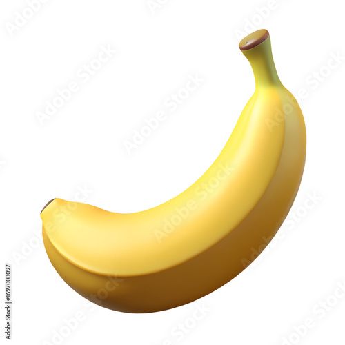 banana isolated on white