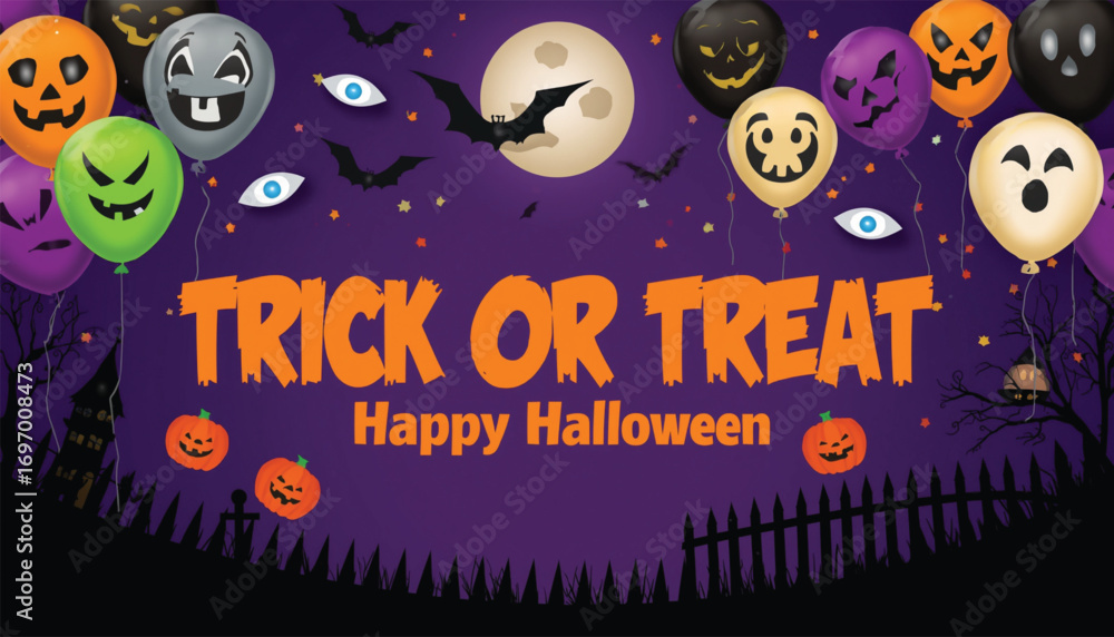 Fototapeta premium halloween party invitation