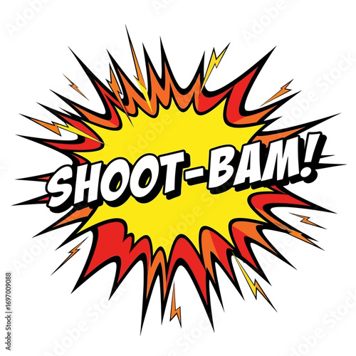 Comic Book Explosion Sound Effect "Shoot-Bam!"
