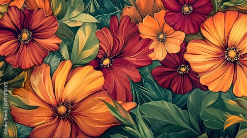Colorful Floral Wall Art for Lively Living Spaces