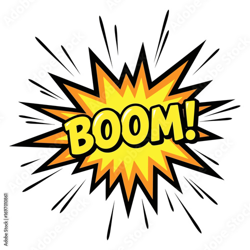 Comic Book Explosion Sound Effect "Boom!"