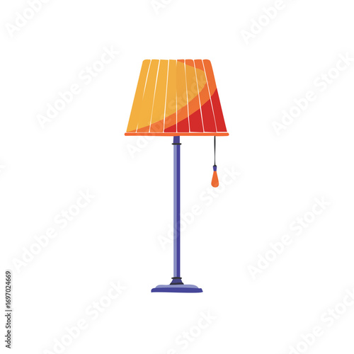 A stylish lamp that adds a warm, inviting glow to any room