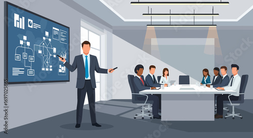 Professional Presentation Displaying Strategic Growth With Engaged Audience