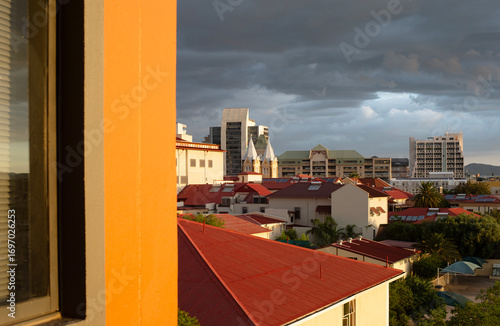 Cityscape  Windhoek city center . Namibia