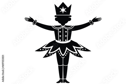 nutcracker silhouette vector art