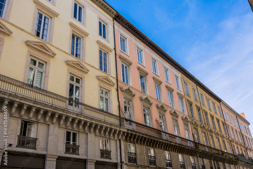 Naklejka premium Dans les rues de Lyon en France