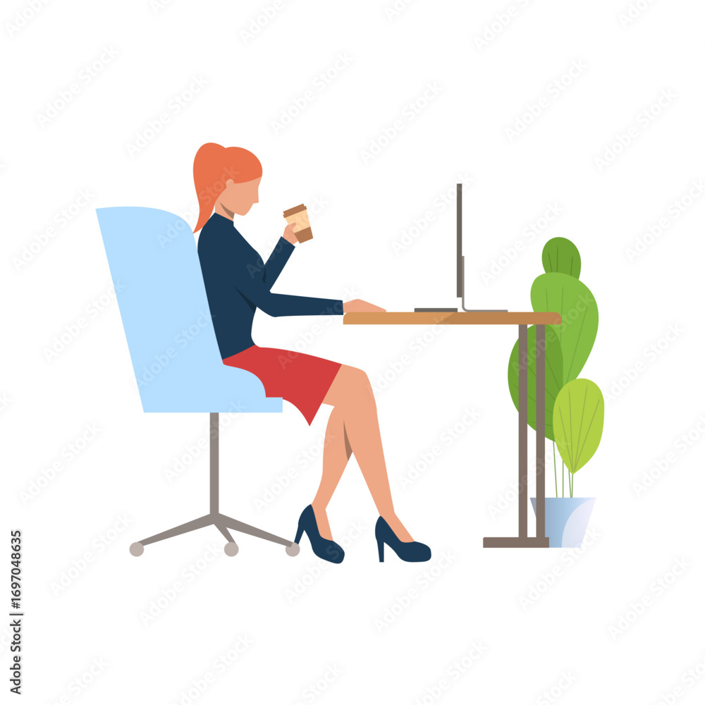 Fototapeta premium scenes business people meeting with infographics presentation
