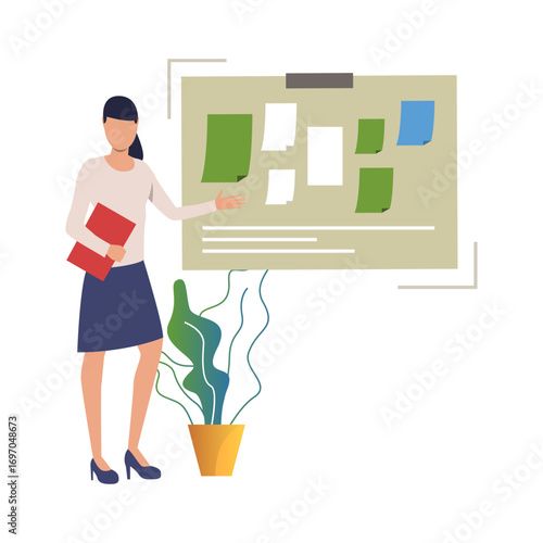 scenes business people meeting with infographics presentation8