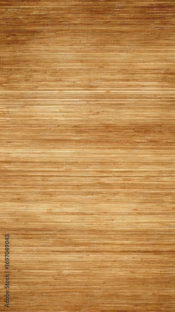 Fototapeta premium Textured brown wood grain pattern, linear striations, warm tones