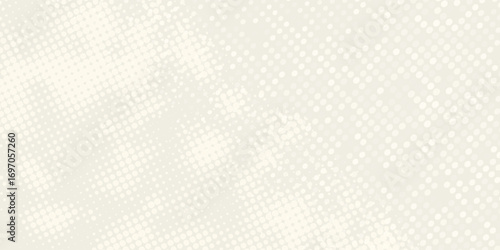 Ecru gradient with texture of eggshell. Pastel light beige background, modern dotted vector design, paper texture. modern circle background cover, header, business