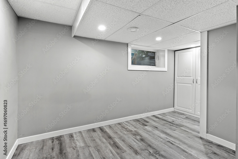 Fototapeta premium White room with a window and a door