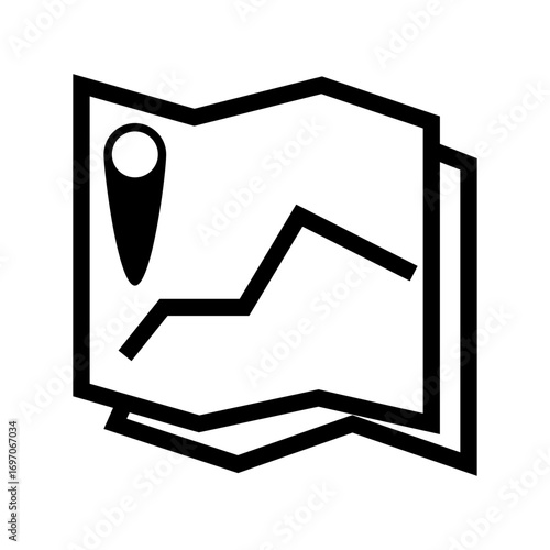 map gps with pointer illustration vector