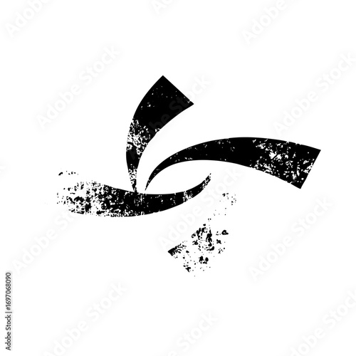 Vector Abstract swirling shapes create a dynamic element.