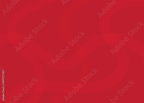 Minimal Red Abstract Background with Subtle Wavy Line Pattern. Modern Vector Design for Branding, Presentations, Posters, and Website Banners. Digital Art Texture