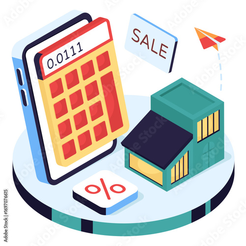 An illustration design of property calculation