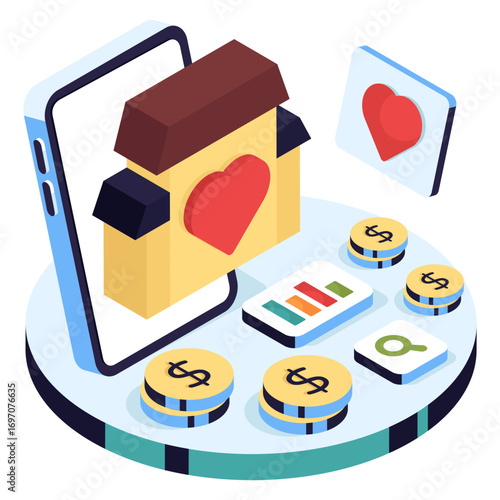 Perfect design illustration of sweet home