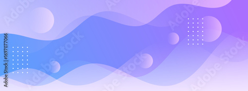banner background purple and blue gradations waves shape.abstract memphis.vector eps 10